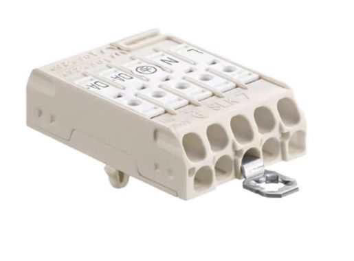 LED Light Connector 450V 24A Insert Type White