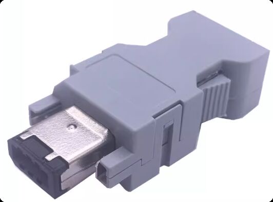 Yaskawa V Series Compatible Servo Motor Connector with Silver and Gold Plated Pins for Industrial Automation