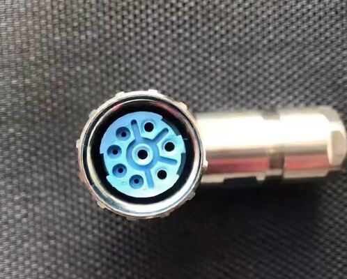 Hummel HUMMEL M23 High-Load Circular Connector 4+4 8-Pin Right-Angle Bent Plug Rotational Latching