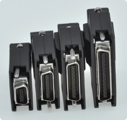 MDR Connector Servo Motor Connector with Panel Mount/Cable Mount Options Crimp/Solder Termination and Silver/Gold Contact Plating
