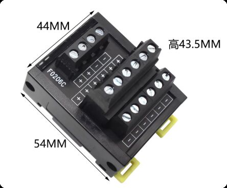 Servo Motor Connector Terminal Block Splitter with 10PIN Insulation Resistance 1000V Voltage Rating for Industrial Automation