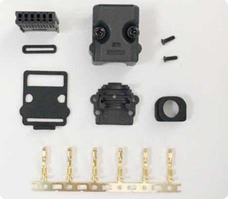 Industrial Automation Servo Motor Connector with Wide Temperature Range -40℃ to +105℃ High Voltage 1000V and Battery Current Rating