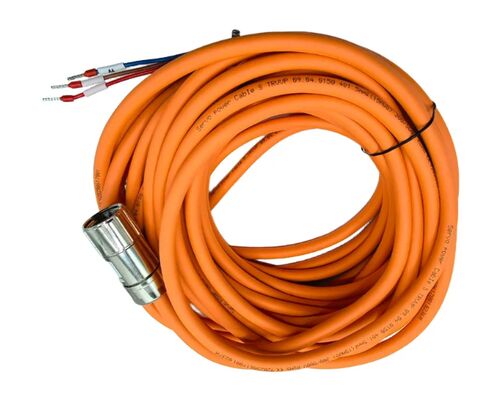 4PIN M23 Power Cable Connector with Silver/Gold Plated Pin for Panel or Cable Mount Servo Motor Applications