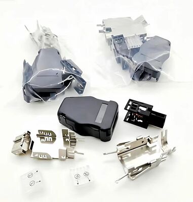 1000V Voltage Rating Servo Motor Connector with 18-24 AWG Wire Gauge and Metal/Plastic Material for Industrial Automation