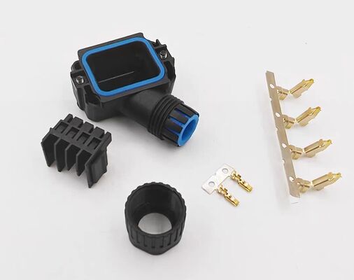 6FX2003 Servo Motor Connector with Silver and Gold Plated Pins for Wide Temperature Range -40℃ to +105℃ and Panel/Cable Mount Options