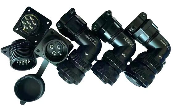 Waterproof Servo Motor Connector YD28 Aviation Socket with 4 pin, 7 pin, 15 pin and 1000V Voltage Rating