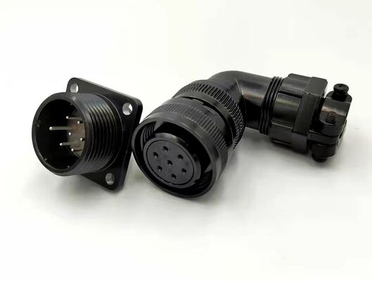 Waterproof Servo Motor Connector YD28 Aviation Socket with 4 pin, 7 pin, 15 pin and 1000V Voltage Rating