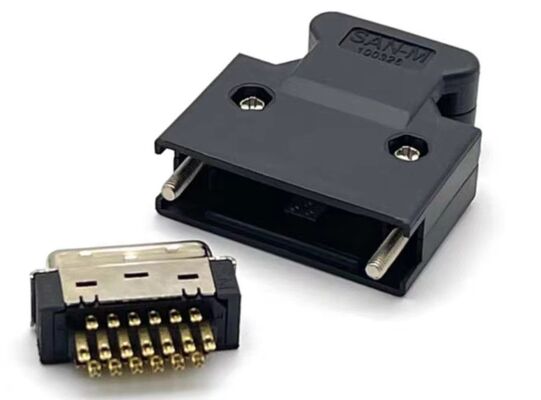 1000V Voltage Rating Servo Motor Connector with -40℃ To +105℃ Operating Temperature for Panel or Cable Mount