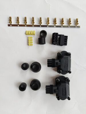 1000V Servo Motor Connectors with Crimp/Solder Termination and Silver Gold Plated Contacts for Industrial Automation